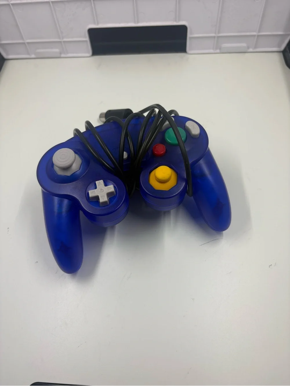 Nintendo Wired Controllers in Translucent Indigo Blue and redwith Yellow C-Stick